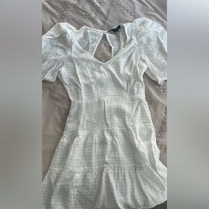 French Connection Textured White Blouse